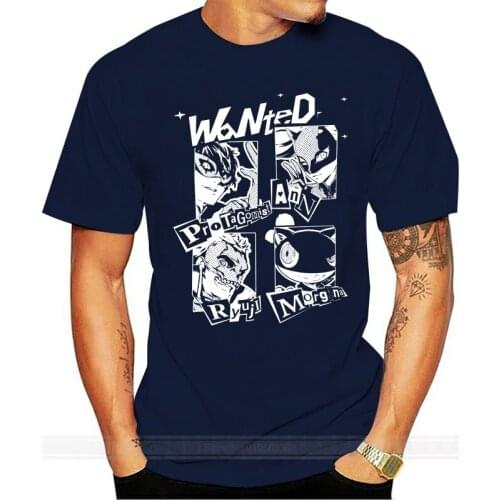 Persona 5 Wanted Posters Mens T Shirt Black shubuzhi New Fashion MenS T-Shirts Short Sleeve Short Sleeve Tops Top Tee
