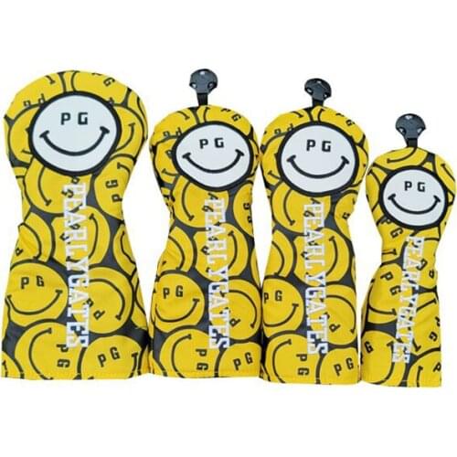 PG Golf Club #1 #3 #5 Wood Headcovers kobe Driver Fairway Woods cover PU Leather Head Covers Set Protector Golf Accessories