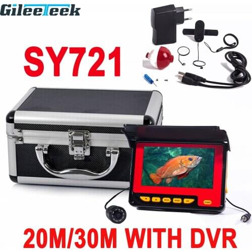 SY721R 4.3inch Professional Fish Finder Video Visual Camera 20M 30M Cable 150 Degree Underwater Fishing Camera with 10pcs IR LED