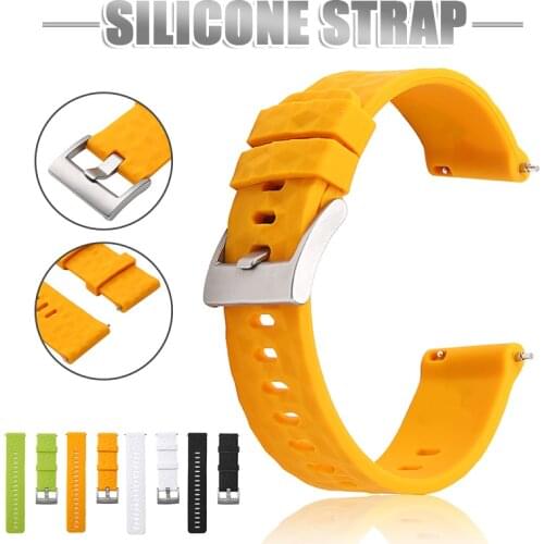 For Suunto 9/Spartan Sport Wrist HR Baro Strap Fashion Silicone Sport Replacement Wrist Band Classic Steel Pin Buckle Strap Band