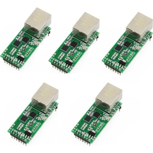 RS232/ RS485 to Ethernet UART Module Serial TTL to TCP/IP Converter Support DHCP/DNS with HTTPD Client RJ45 Port USR-TCP232-T2