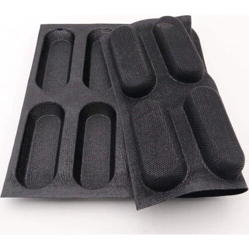 Silicone Baguette Pan-Non-Stick Perforated French Bread Pan Forms,Hot Dog Molds , Baking Liners Mat Mould