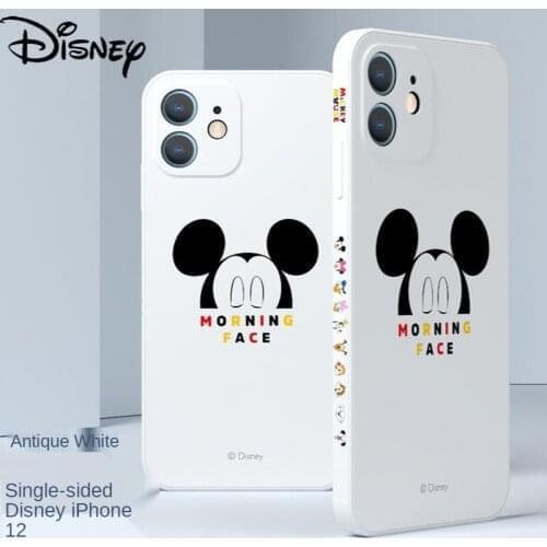 DISNEY 2021 Minnie Silicone Case for IPhone 11 Pro Xs Max iPhone SE 2020 6 6S 7 8 Plus Official Liquid Silicon 360 Full Cover