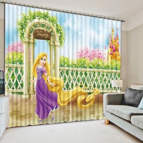 Modern Home Decoration Living Room Curtains 3d curtain cartoon curtains