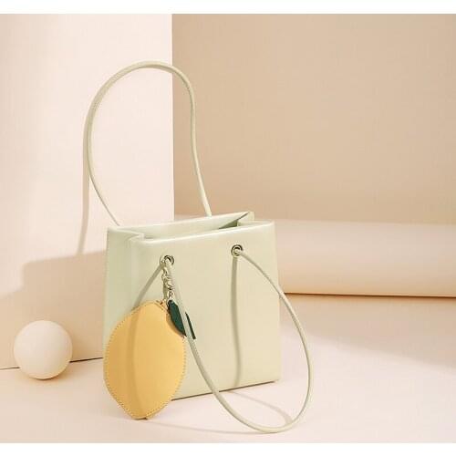 Bag female summer underarm shoulder bag female joker underarm small square bag fashion lemon simple 2021 new handbag