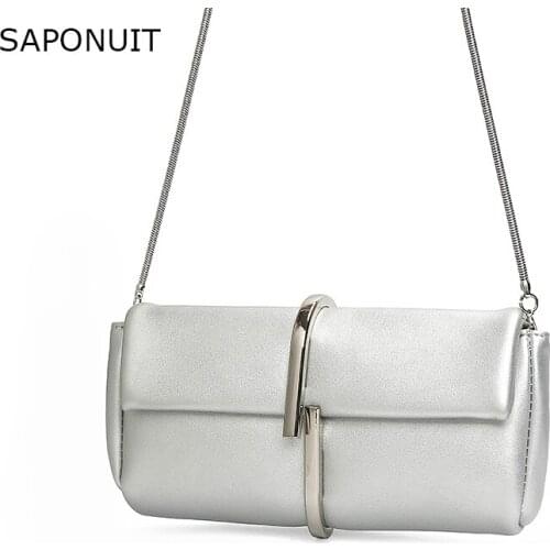 SAPONUIT crossbody bags for women 2019 casual towel roll design shoulder bag women snake bone chain mini ladies messenger bag
