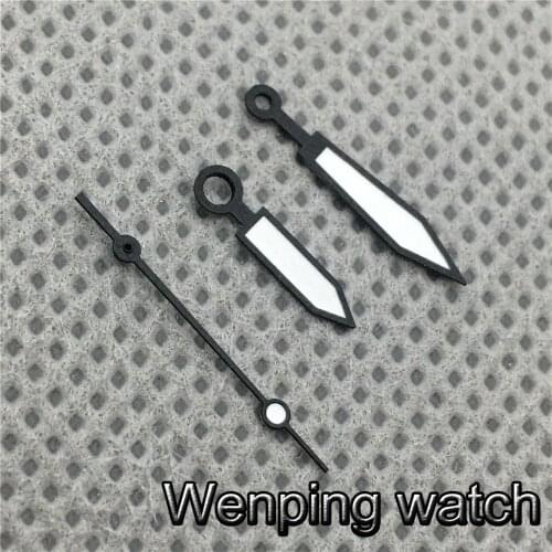 Black White Watch Hands Luminous Marker Fit ETA 2824 2836 movement