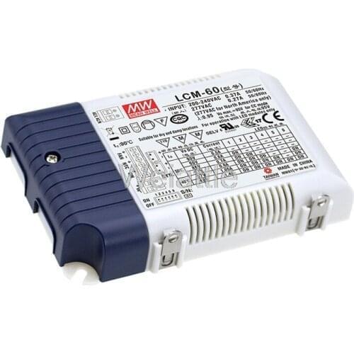 MEAN WELL original LCM-60 90V 600mA meanwell LCM-60 90V 60.3W Multiple-Stage Output Current LED Power Supply