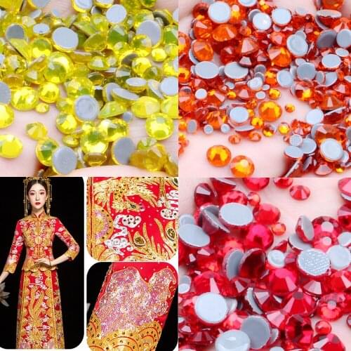 Top Quality Crystal Glass Super Bright Hot Fix Strass Hotfix Iron On Rhinestones for Fabric Garment
