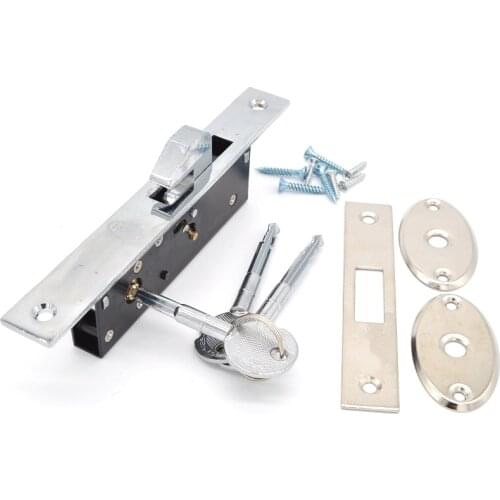 Home gate Sliding door single hook lock Stainless steel aluminum door lock hardware