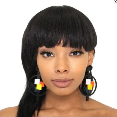 Women Punk Stud Earrings Geometry Pandent Earrings Charm Hip Hop Girls Gift Cute acrylic jewelry Evening Party Stud Earring