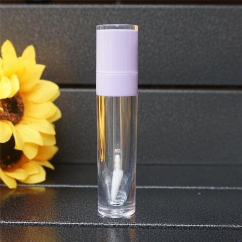 10-100PCS 6.4ml Empty Purple Lip Gloss Tube Plastic Lipgloss Bottle DIY Container Cylinder Small Lipgloss Wholesale