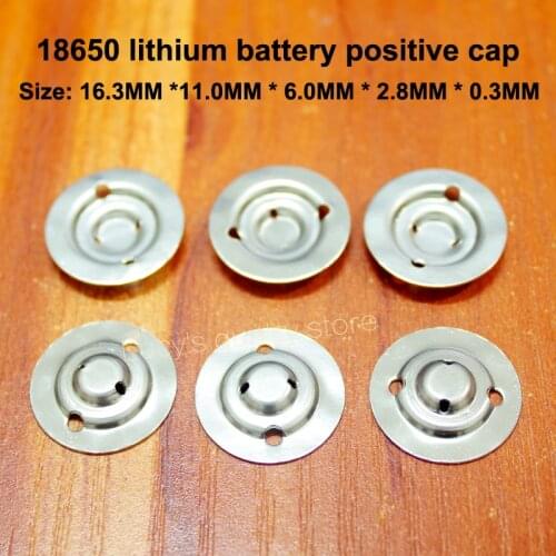 100pcs/lot 18650 Lithium Battery Positive Large Tip Cap Disassemble Accessories Flat Insulation Pad