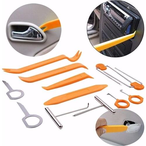 12x Car Audio Door Removal Tool Accessories sticker For Mitsubishi Asx Lancer 10 9 Outlander 2013 Pajero Sport L200 Expo Eclipse