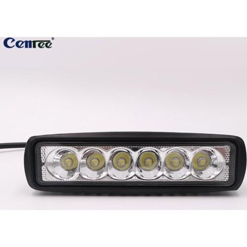 18W Led Light Bar Flood Beam High Power Off Road Fog Lights Work Light Bar Lamp Waterproof