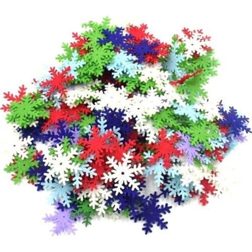 20pcs snowflake multicolour new year christmas snowflake children bedroom home glass window decoration diy scrapbook crafts