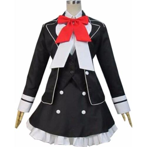 2018 DIABOLIK LOVERS Komori Yui School Uniform Dress Outfit Anime Cosplay Costumes