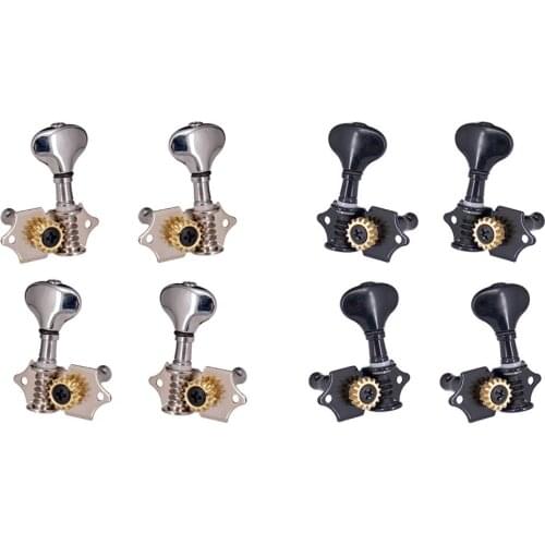 4pcs 2R2L Open Gear Guitar Tuning Pegs Tuners DIY Making Kits for Ukulele Kits