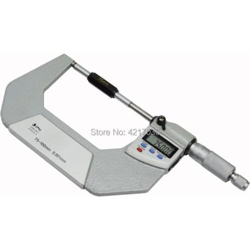 75-100mm 0.001mm digital outside micrometer IP65 Waterproof Digital Micrometer electronic micrometer measuring tool