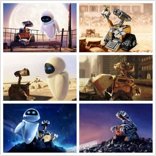 Disney 5D DIY Diamond Painting Painted Cartoon Wall·e Mosaic Embroidery Cross stitch Embroidery Crafts Home Decoration Gift