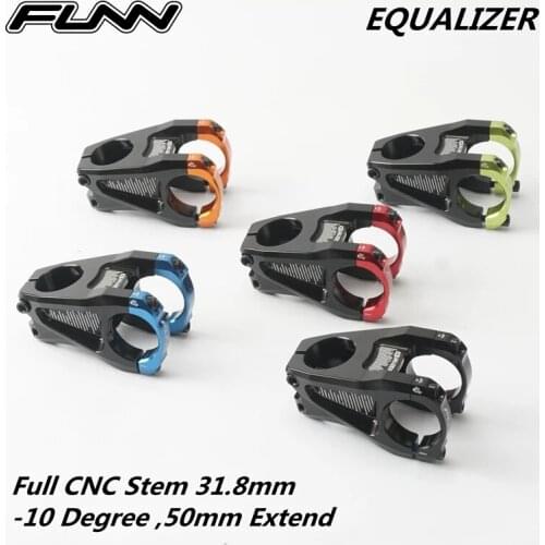 FUNN-Nuevo Ecualizador para bicicleta de montaña, ENDURO, CNC, abrazadera de barra de 10 grados, 31,8 MM, vástago de abrazadera