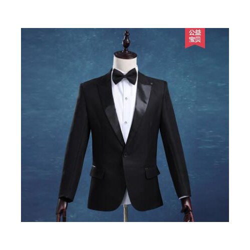 Chorus mariage wedding suits for men blazer boys prom groom suits fashion slim masculino latest coat pant designs singer black