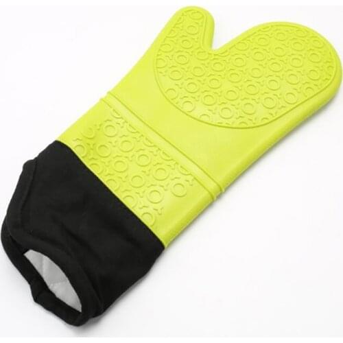Candy Color Home Cleaning Tools New Silicone Heat-Resistant Gloves Cooking Barbecue Gants Kitchen Microwave Mittens Oven Glove
