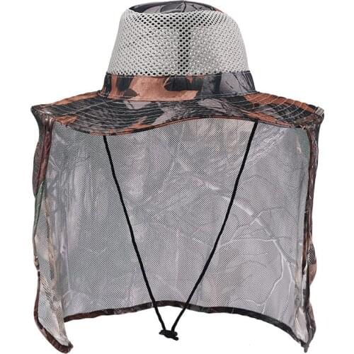 Man Sun Cap Fishing Hat Wide Brim Breathable Mesh Unisex Outdoor Sport Fishing Hiking Hat UV Protection Face Neck Flap