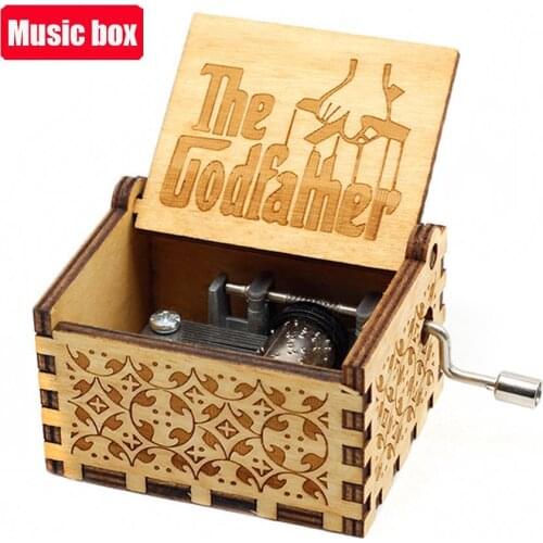 Hot Hand Crank Music Box Jack Sparrow Godfather Love Dad Digimon Theme Classical Chirstmas Valentines Day Gift