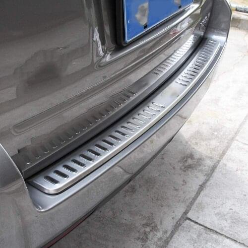 Stainless Steel Rear Bumper Protector Plate Trim (Logo) For Land Rover Freelander 2 2008-2016