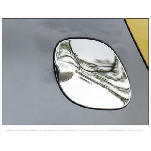 Stainless Steel Car Exterior Fuel Tank Cover Sticker Moulding Trim for Smart fortwo forfour 2016 2017 2018 Styling