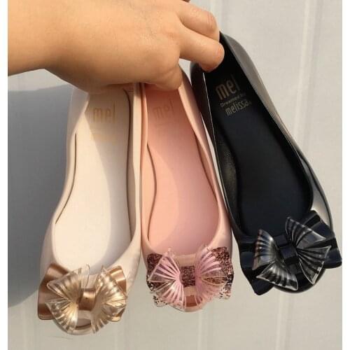 2021 childrens new Melissa girls' sandals Big bow Princess jelly shoes Kids Students beach baby Sandals Candy shoes MN028