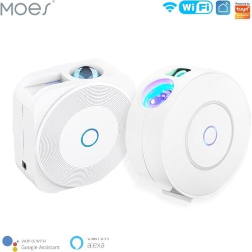Moes Tuya WiFi Smart Star Projector Galaxy for Holiday Party APP Control Smart Home Nebula Projector works for Google Home Alexa
