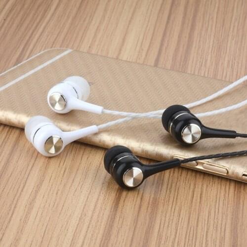 S12 In-Ear Wired Earphone Dynamic Circle Stereo Bass Earbuds Headset 3.5mm Noise Reduction Earphone with Mic wired earphone