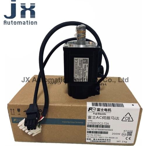 100% Japan FUJI Original AC Servo Motor GYS201DC2-T2A 200W 3000 r/min Ultra Low Inertia Motor