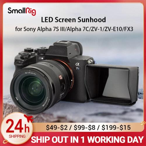 SmallRig Sunhood for Sony Alpha 7S III/Alpha 7C/ZV-1/FX3 Camera Nylon Easy to Take On and Removed Accessori 3206