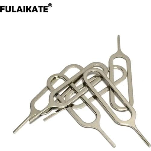 FULAIKATE Universal 100pcs SIM Card Tray Removal Remover Eject Pin Needle Key Tool For iPhone Xs Max XR 8 Plus 7 6s