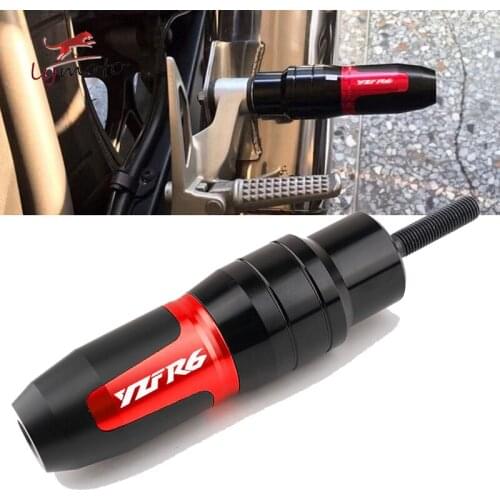 YZFR6 For YAMAHA YZF-R6 YZF R6 CNC Motorcycle Frame Exhaust Sliders Anti Crash Pad Protector Falling Protection Accessories Red