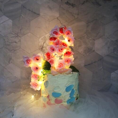 Big Size Iron Numbers 0 to 9 Happy Birthday Cake Topper Party Supplies Kids Favors Beautiful DIY Cake Decoration