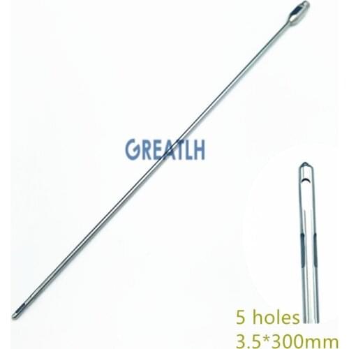 1PCS Stainless Steel Five hole Liposuction Cannula Beauty Intrusment Liposuction Tools