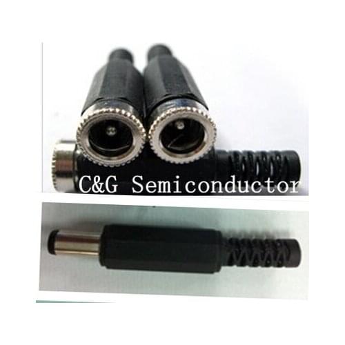 10 set (20pcs) 2.5x5.5mm DC Power Female Plug Jack + Male Plug Jack Socket Adapter ic IC