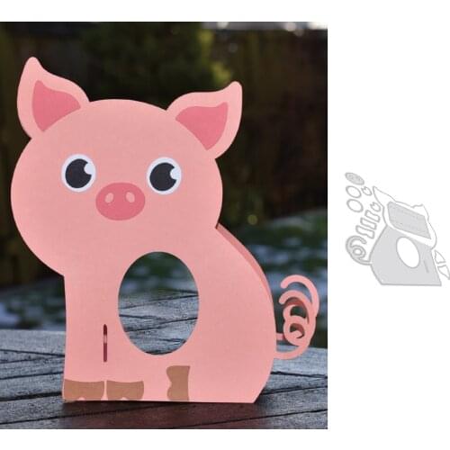 3D pig Cut Dies Metal Stencil Template For DIY Scrapbooking Embossing Paper Cards Album Making Decor Mold Craft Dies New 2021