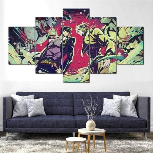 5 Piece Wall Art Canvas Anime Prints Manga Pictures Figure Posters Home Decor Modern Bedroom Decoration Paintings On The Wall