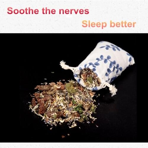 50g Sleep Sachet Containing Chinesse Herbal Medicine Sleep Health Fresh Air Lavender Sachet With Chinese Herbs
