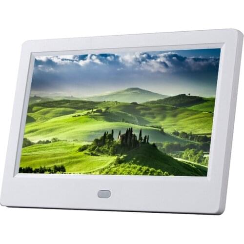 7 inch Digital Picture 16:9 Frame Photo/Music/Video Player/Calendar/Clock/Auto-On/Off Timer, Advertising Player with Remote