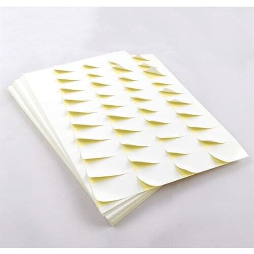 80sheets Matte White Stickers Blank White Printable Die-cut Stickers for Inkject Printer Printing Die Cut A4 sheet Lebls