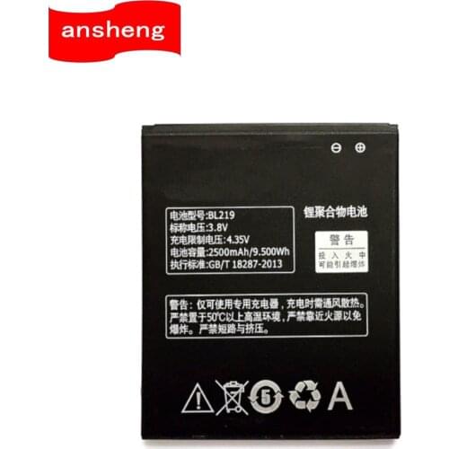 High Quality 2500mAh BL219 battery for Lenovo A880 S856 S810t A850+ A889 A890e A916 Cellphone