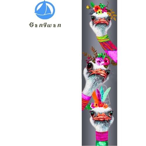 Daimond Painting Full Square Round Drill cute Ostrich Picture 5D Diamond Embroidery Painting Cross Stitch Mosaic big Wall Decor