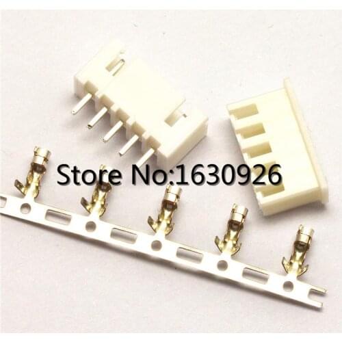 Free Shipping 100pcs/Lot 5 Pin Connector Leads Header 2.54mm XH-5P Kit Housing Pin header Terminal ,JCJ0008,YL