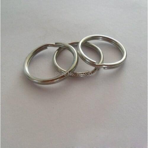 1000Pcs 25mm 30mm 35mm High Quality 304 Stainless Steel Key Holder Split Rings Keyring Keychain Keyfob Accessories